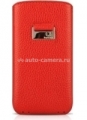 Кожаный чехол для HTC Desire HD BeyzaCases Retro Super Slim Strap, цвет flo red (BZ19809)