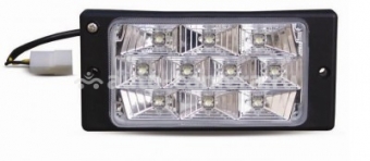 Противотуманные фары светодиодные (10LED) PF-174L (12V 55A цоколь H3, на ВАЗ LADA 2110-2112) 2шт белый